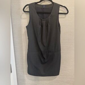 GAP Gray Sleeveless Sheath Dress Scoop Neck